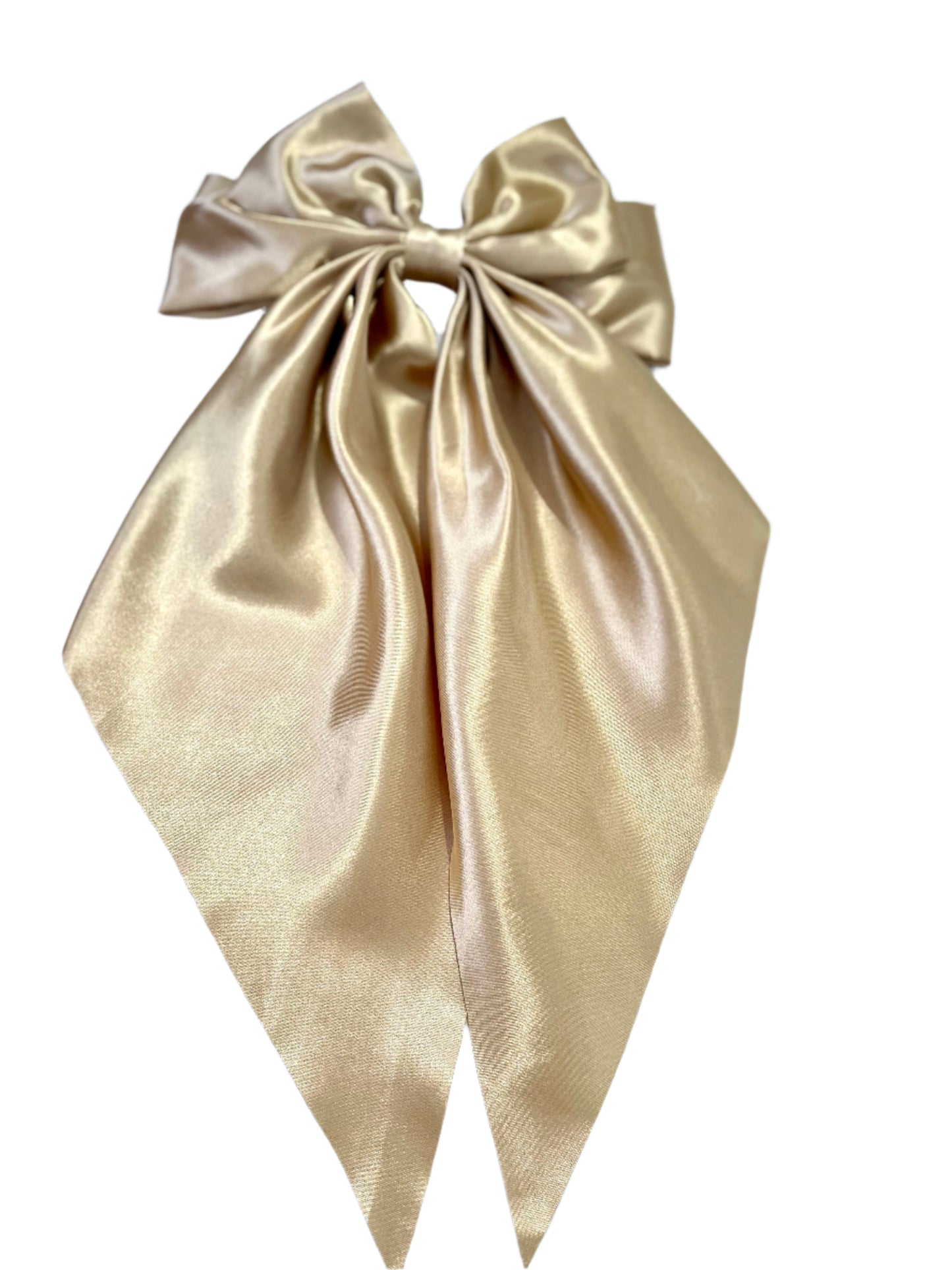 Gold Satin Oversized Bow