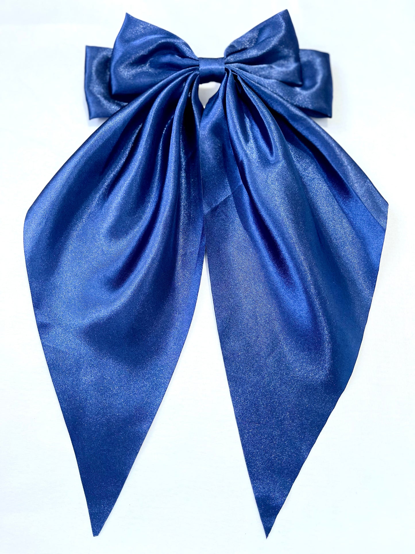 Royal Blue Satin Oversized Bow