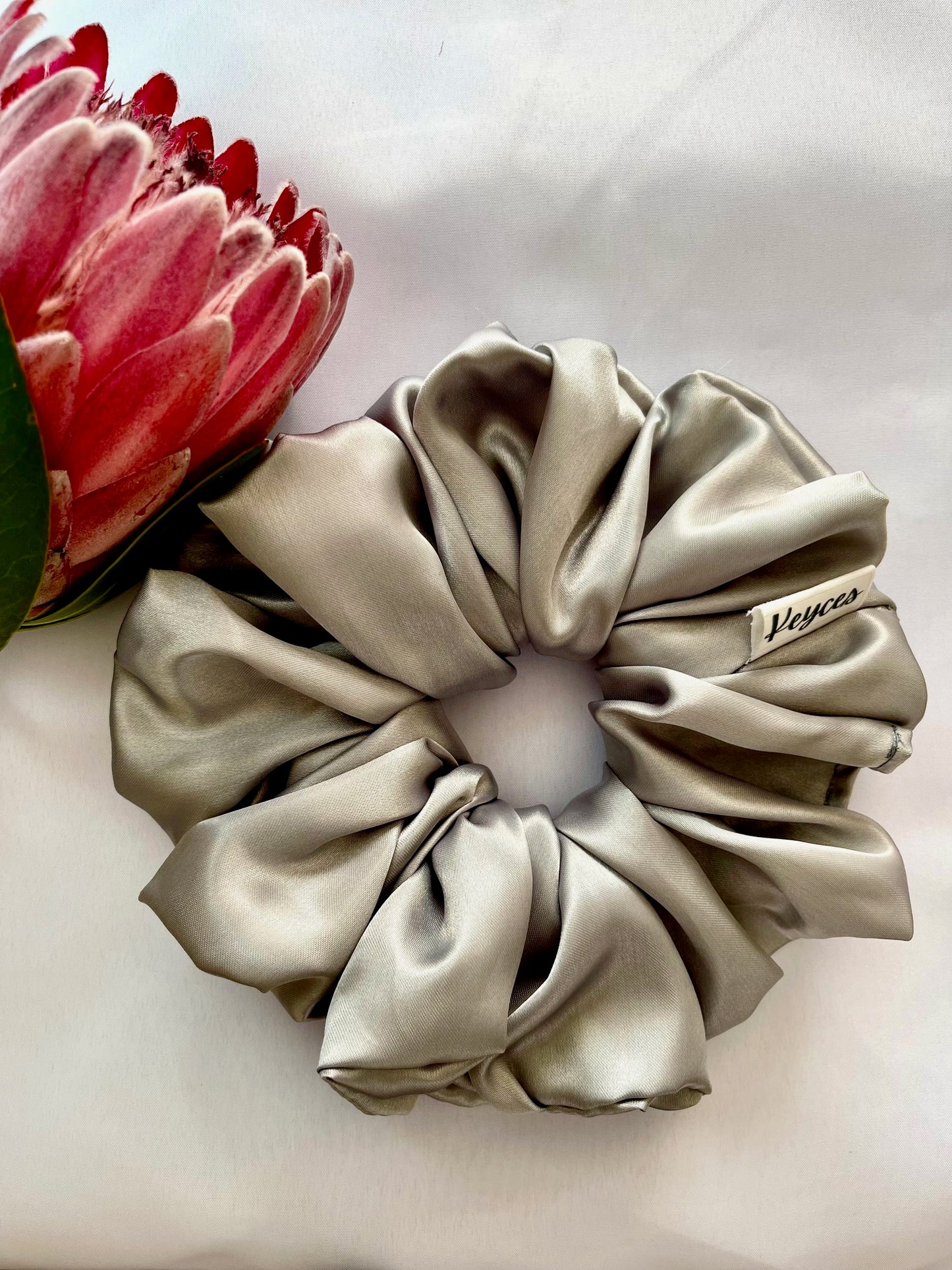 Silver Satin XXL