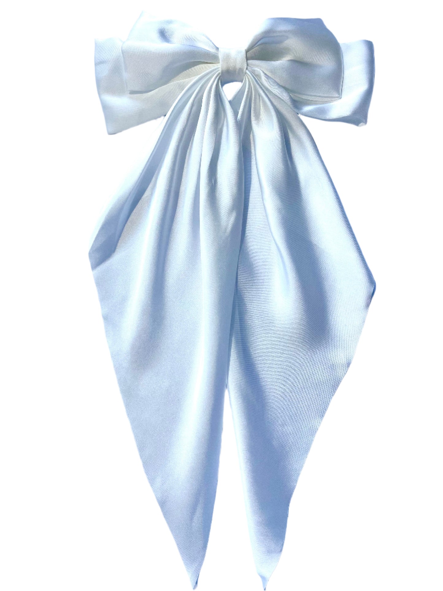 White Satin Oversized Bow