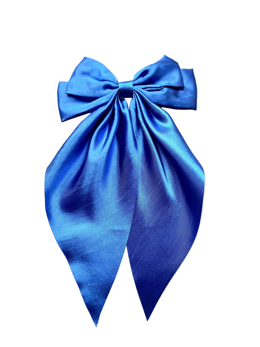 Regular Satin Bow Royal Blue
