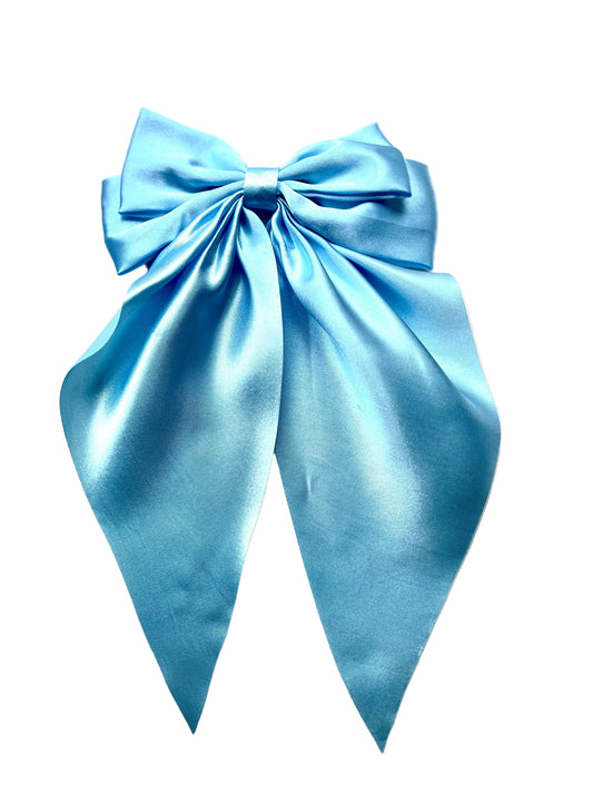 Regular Satin Bow Light Blue