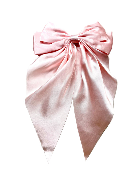 Regular Satin Bow Peach