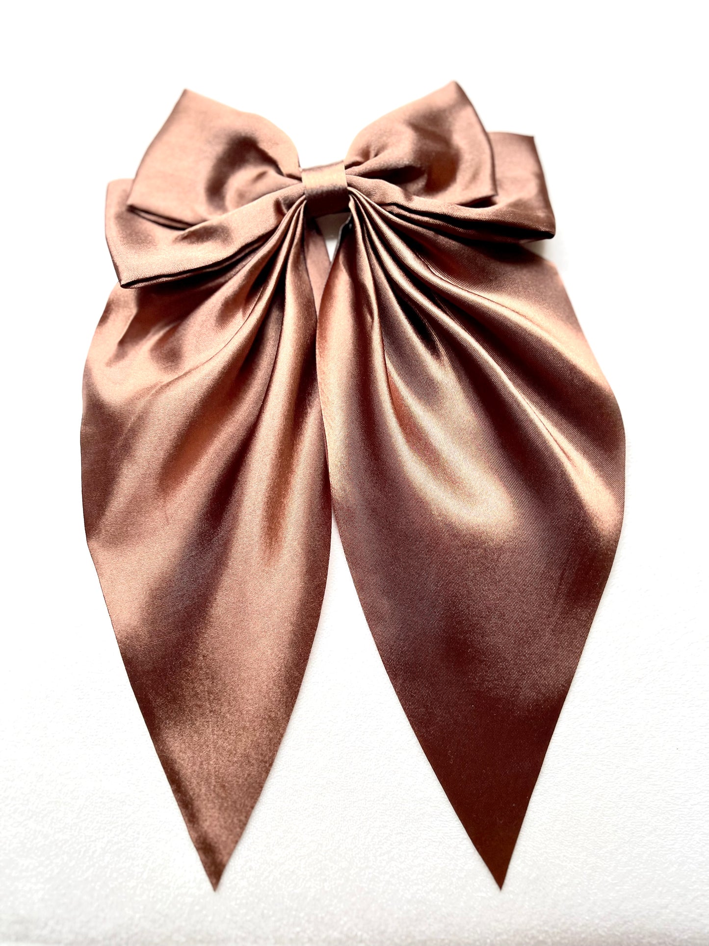 Regular Satin Bow Dark Brown