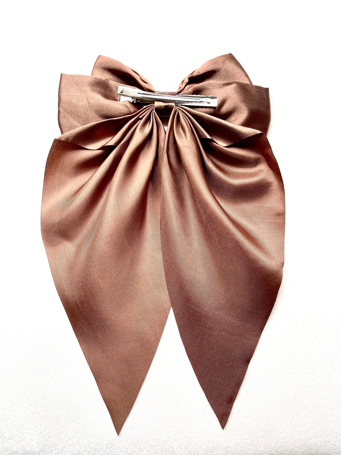 Regular Satin Bow Dark Brown