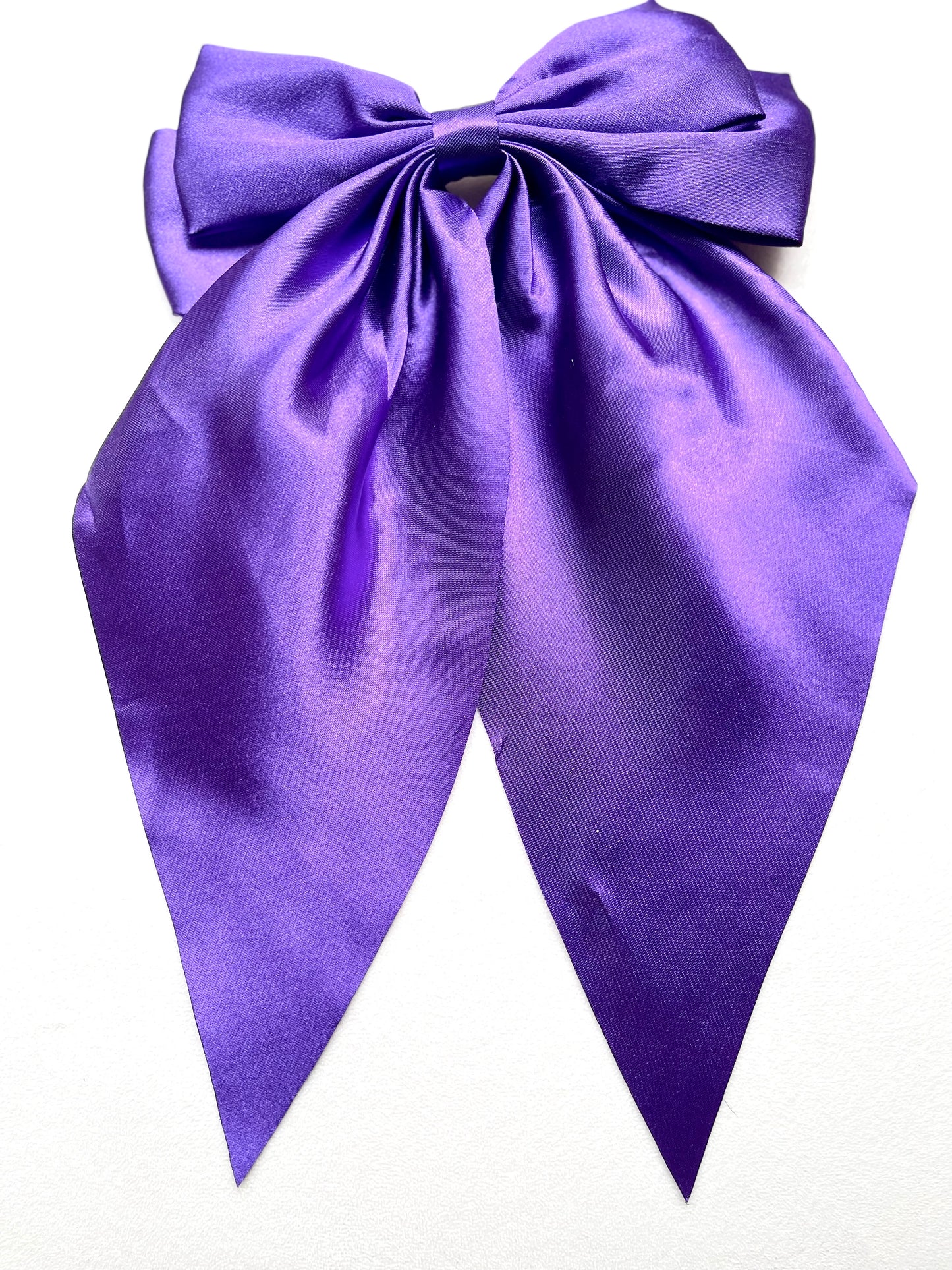 Regular Satin Bow Dark Purple