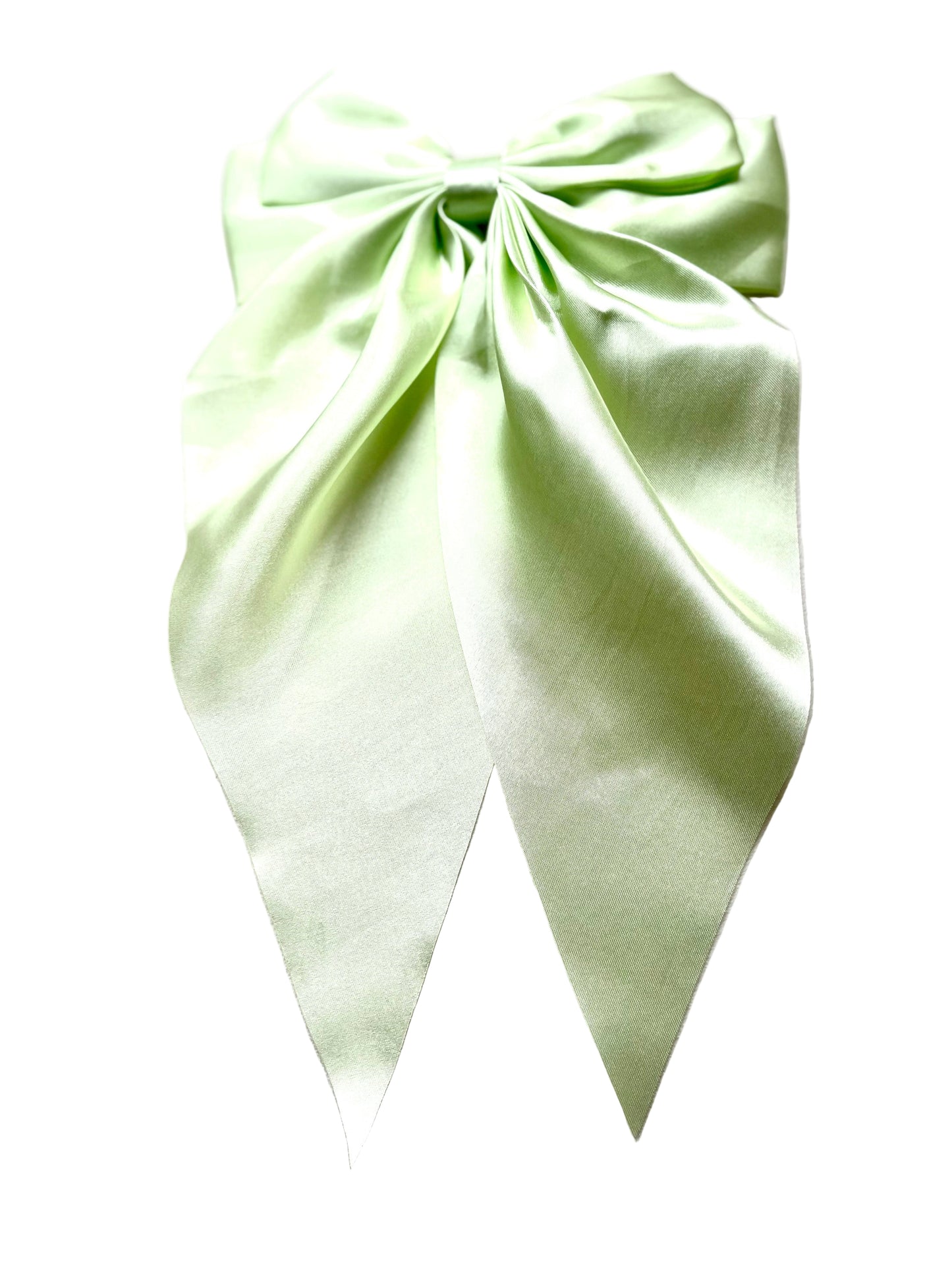 Regular Satin Bow Apple Green
