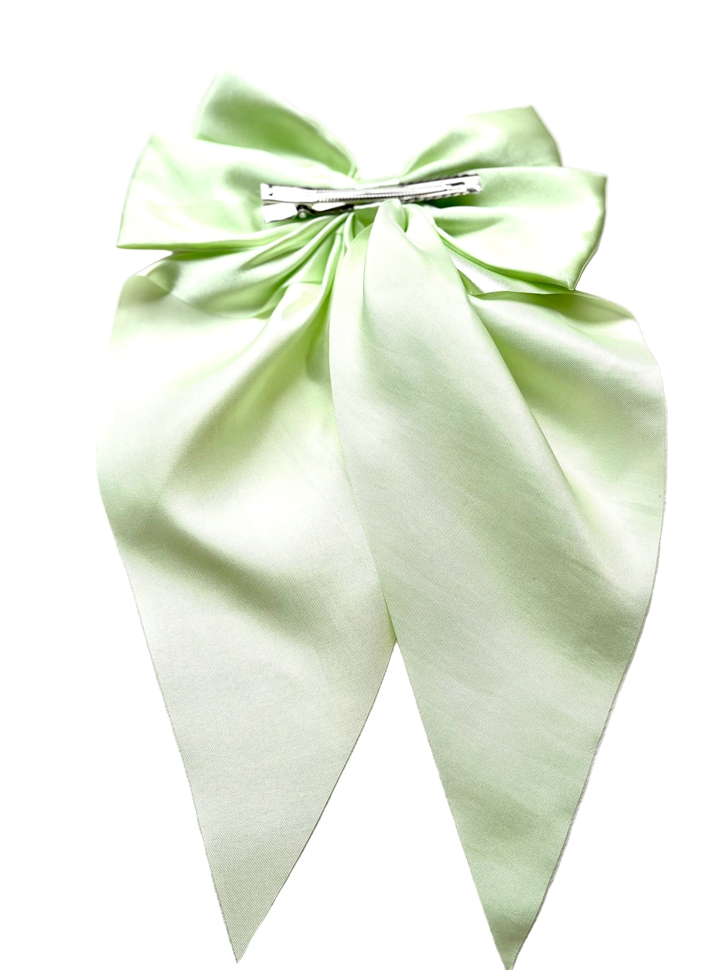 Regular Satin Bow Apple Green