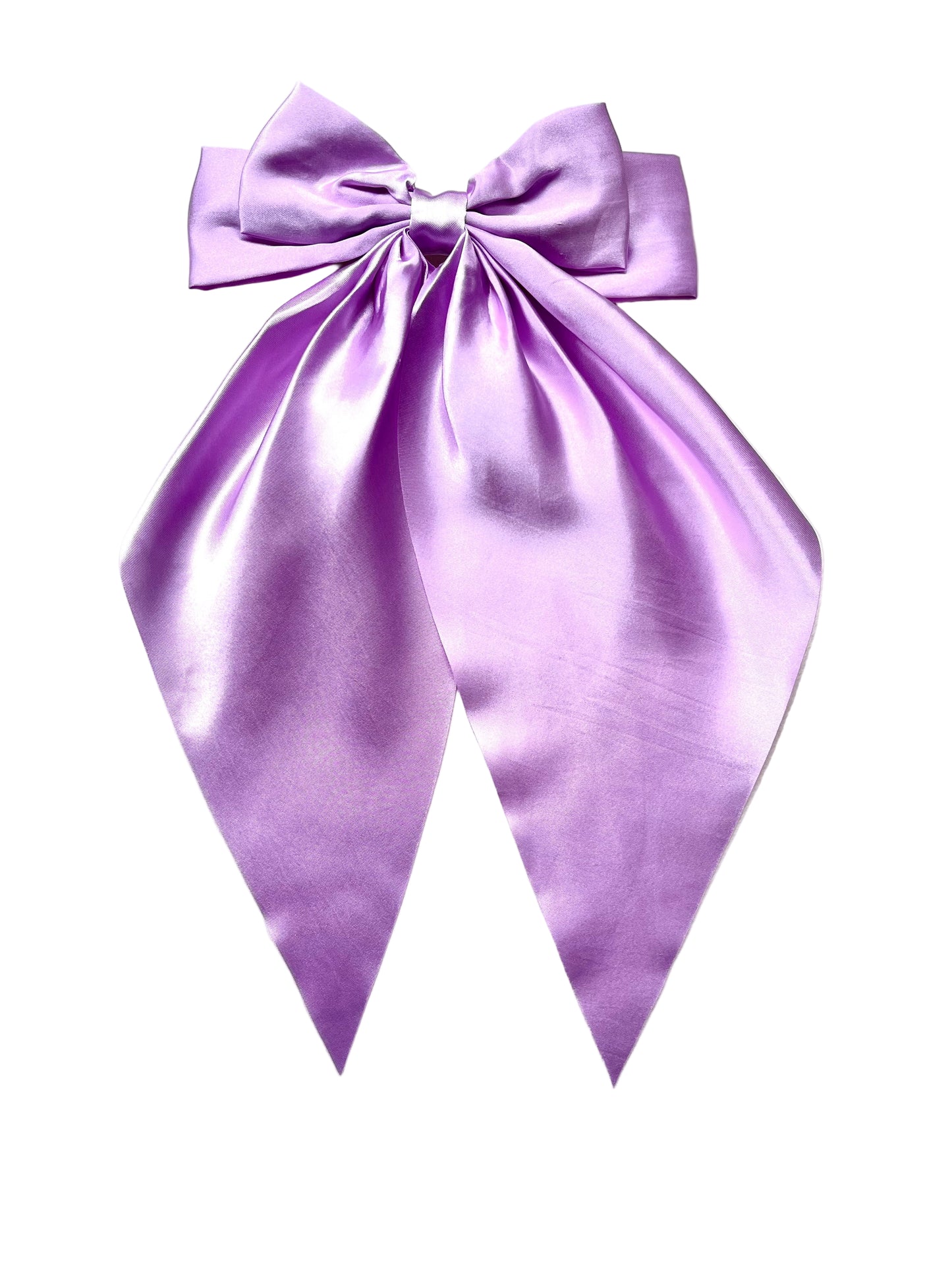 Purple Satin Oversized Bow